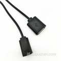 Um arrastar dois cabo micro USB OTG
